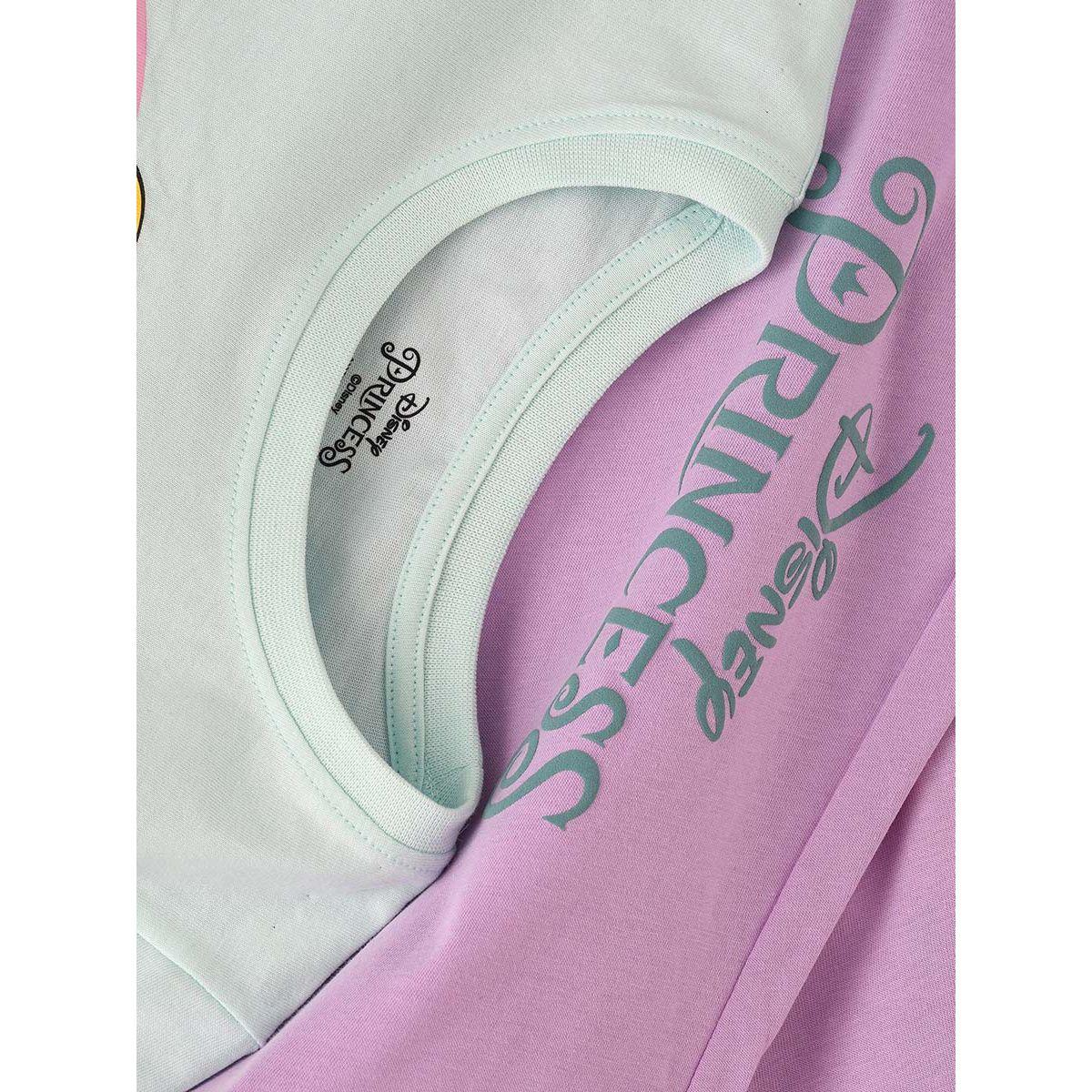 URBAN HAUL X Styli Disney Princess Senior T-Shirt & Pyjama Set-girls-clothing-nightwear-image-4