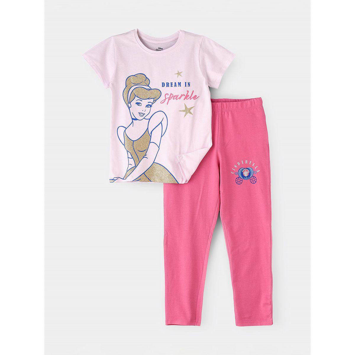 URBAN HAUL X Styli Disney Frozen Senior T-Shirt & Pyjama Set-girls-clothing-nightwear-image-1