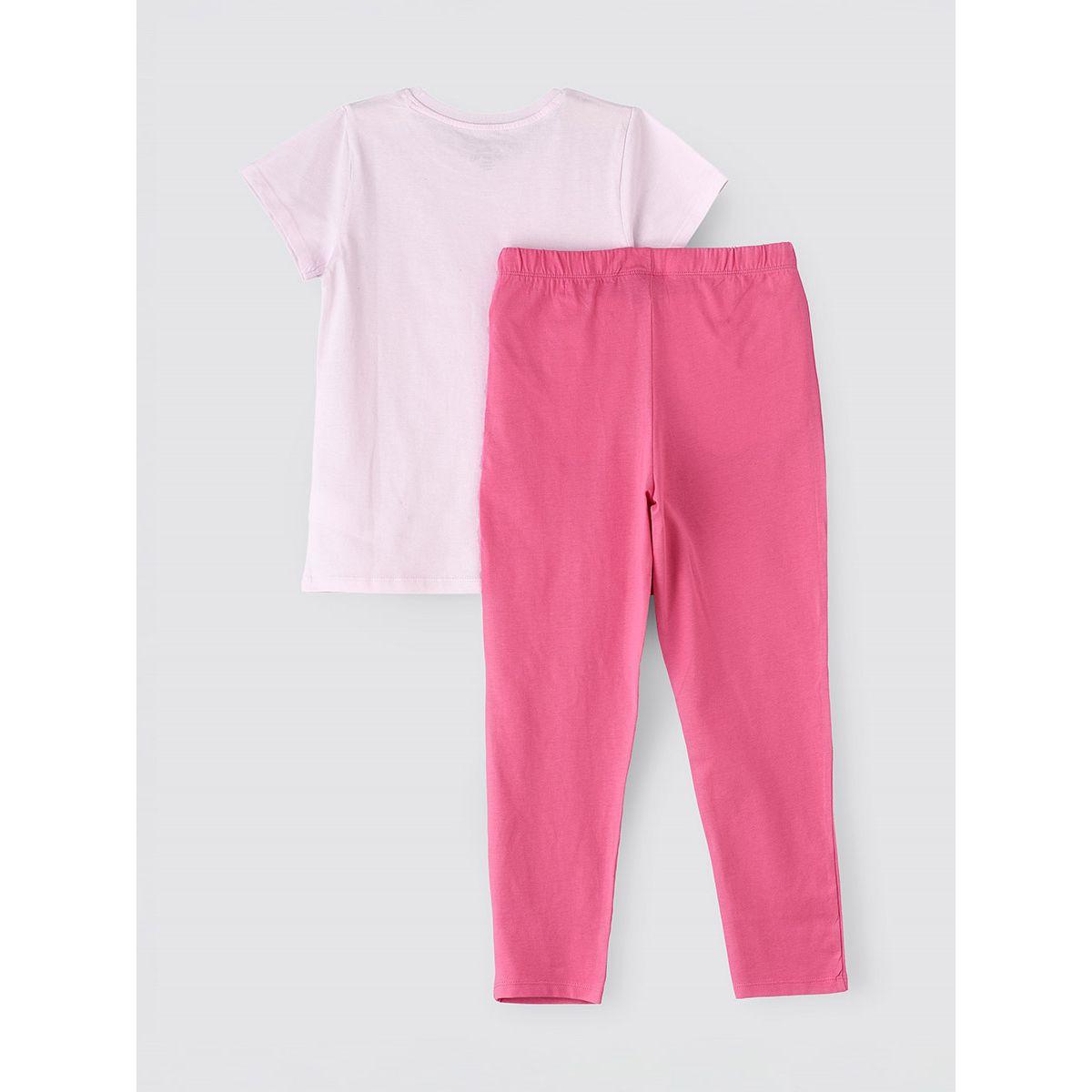 URBAN HAUL X Styli Disney Frozen Senior T-Shirt & Pyjama Set-girls-clothing-nightwear-image-2