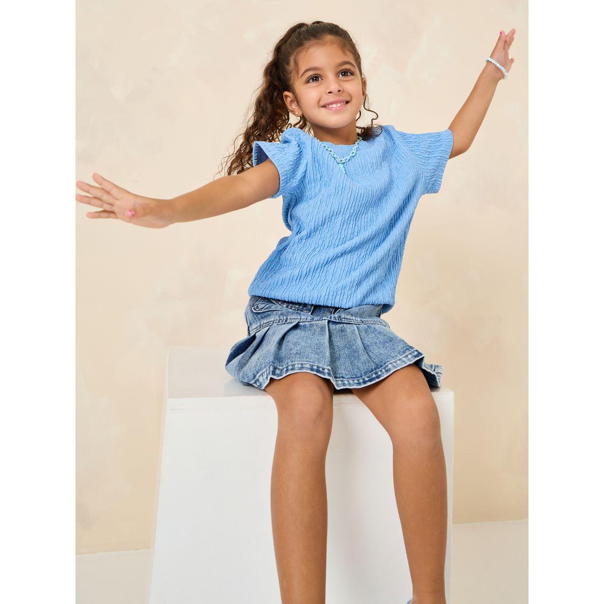 Styli Seersucker Oversized T-Shirt-girls-clothing-tshirts-image-3