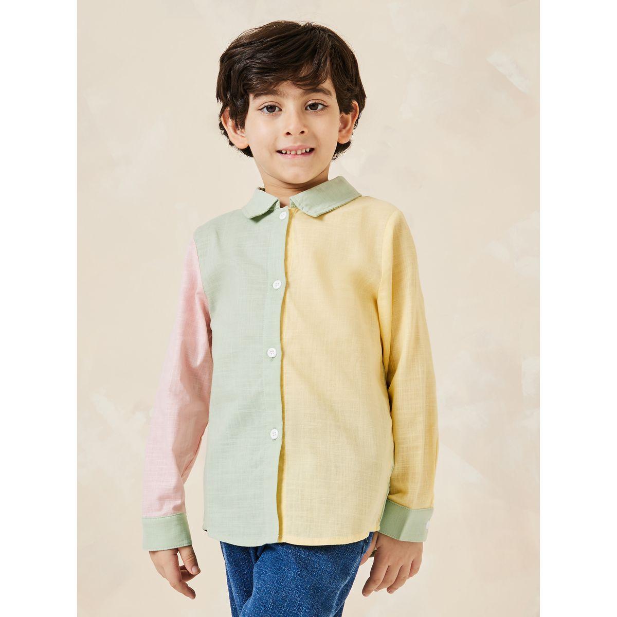 قميص بنمط كتل الالوان-boys-clothing-shirts-image-1