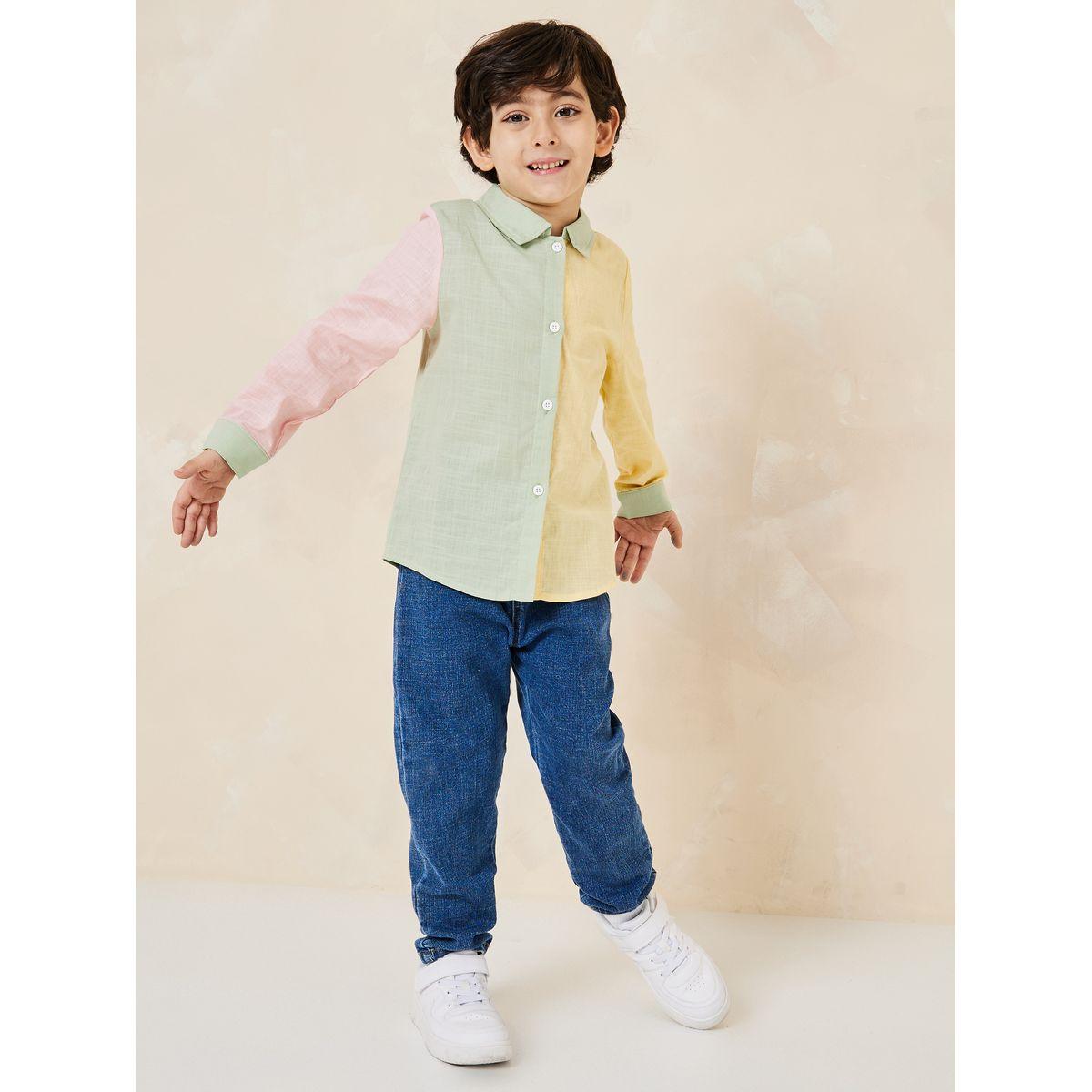 Styli Colorblock Cotton Shirt-boys-clothing-shirts-image-2