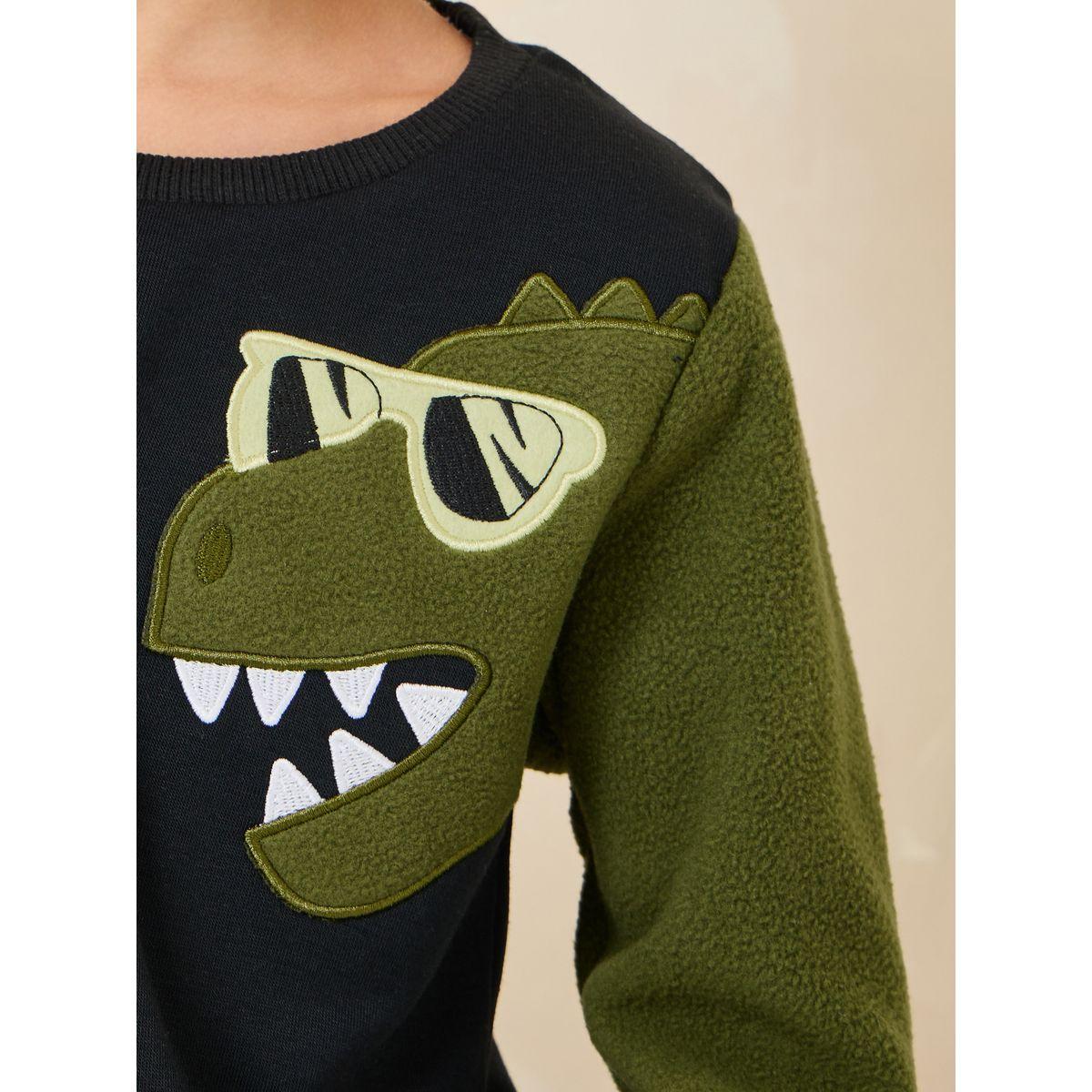 Styli Dinosaur Graphic Sweatshirt-boys-clothing-winterwear-sweatshirts-image-3