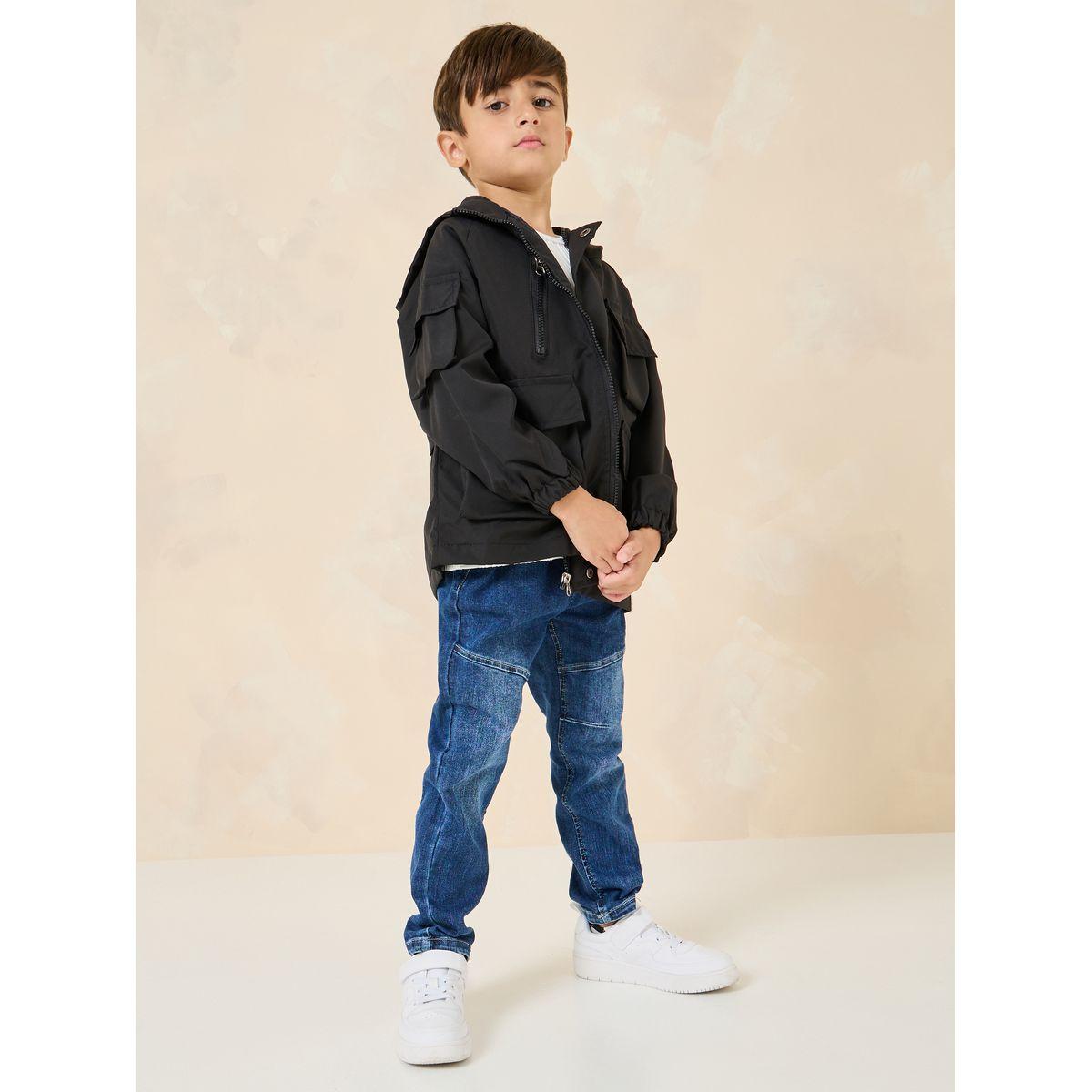 Styli Flap Pocket Detail Hooded Jacket-boys-clothing-jacketsandcoats-image-2