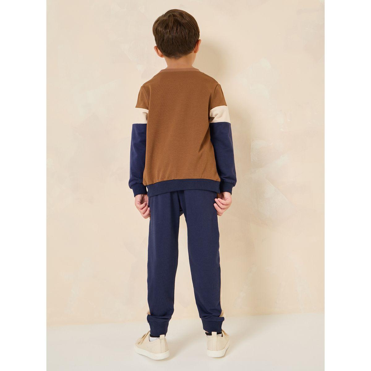 Styli Colourblock Sweatshirt & Joggers Set-boys-clothing-setsandcoords-image-5