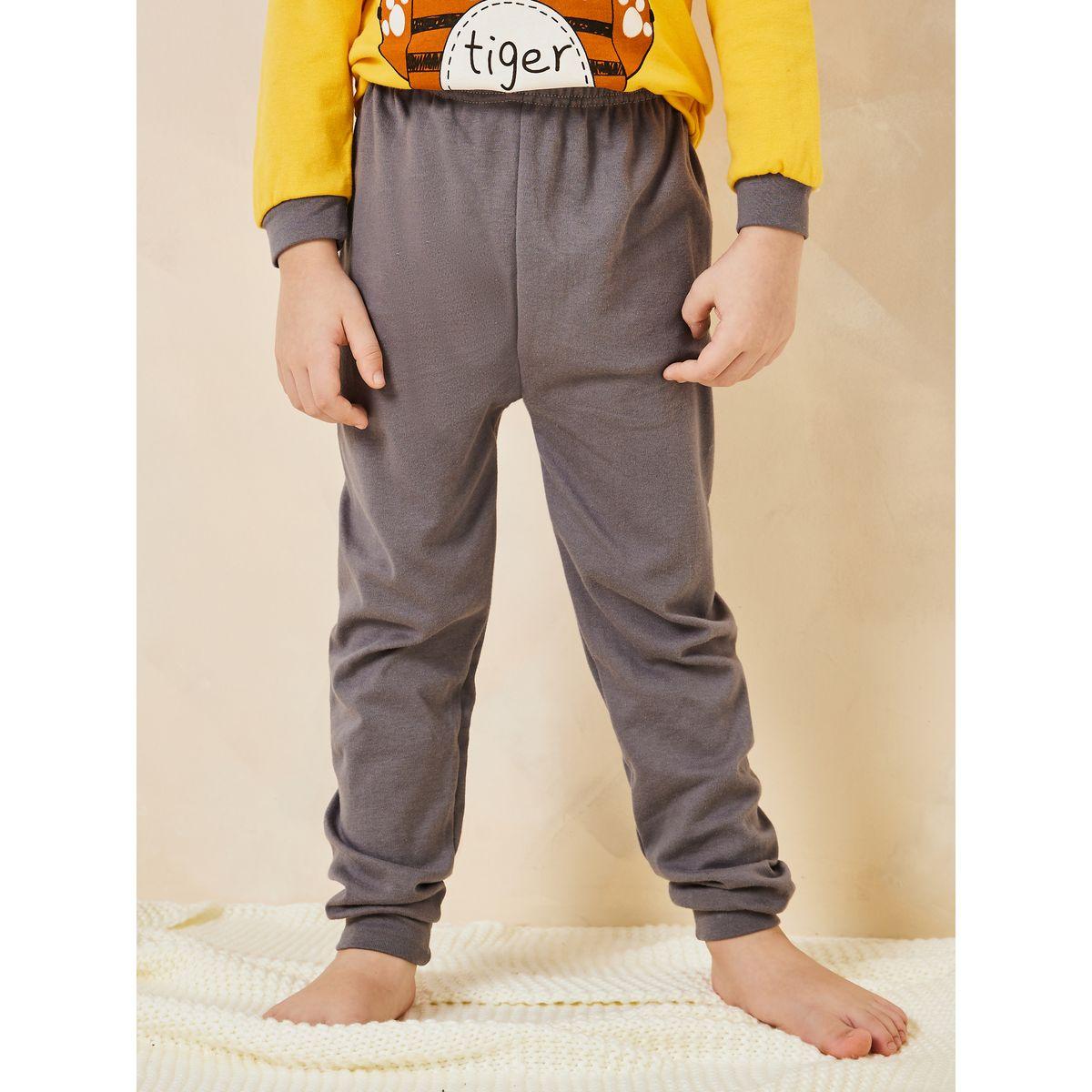 Styli Tiger Graphic T-Shirt & Pyjama Set-boys-clothing-nightwear-image-3