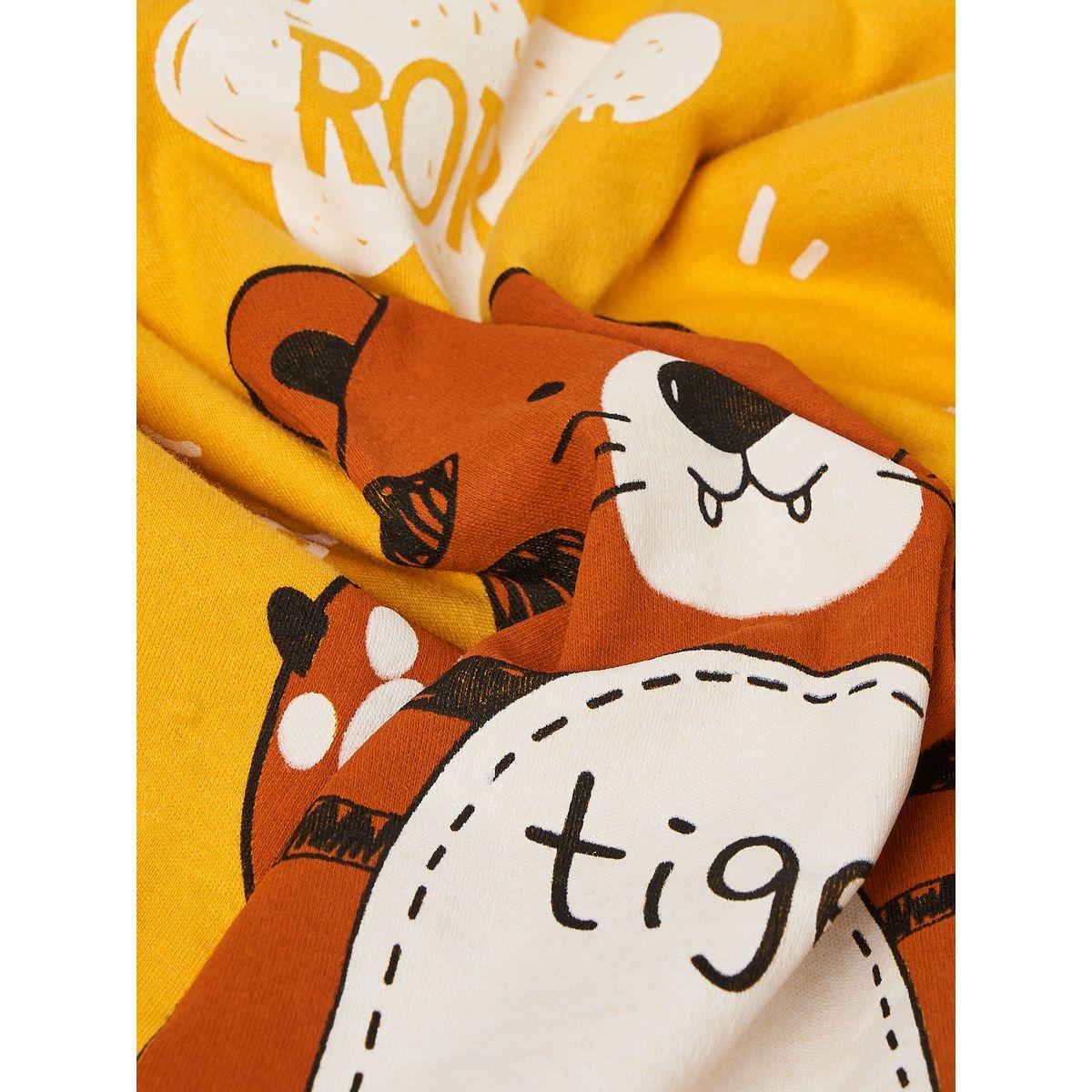 Styli Tiger Graphic T-Shirt & Pyjama Set-boys-clothing-nightwear-image-6
