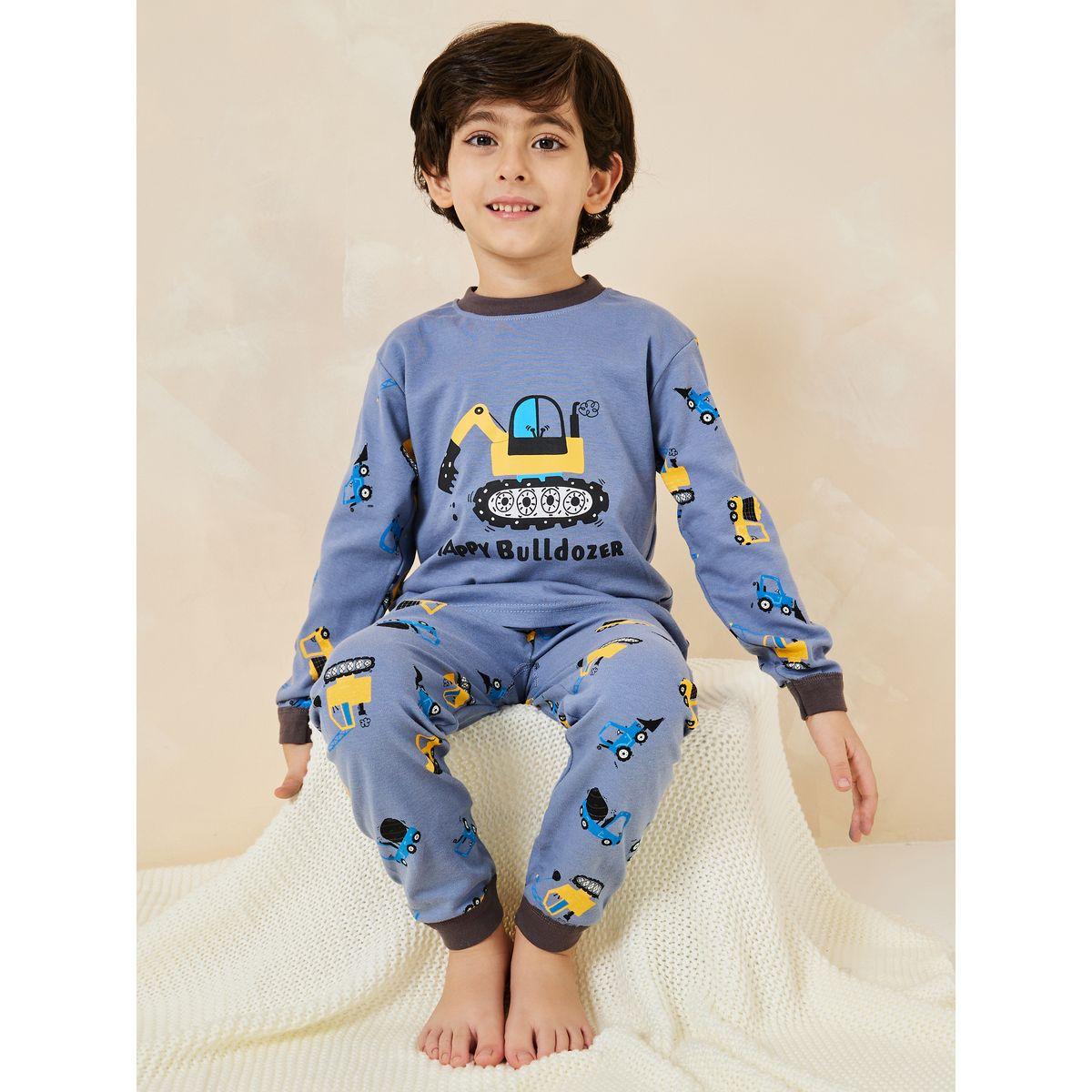 طقم بيجاما من ( بنطال + تيشيرت )-boys-clothing-nightwear-image-1