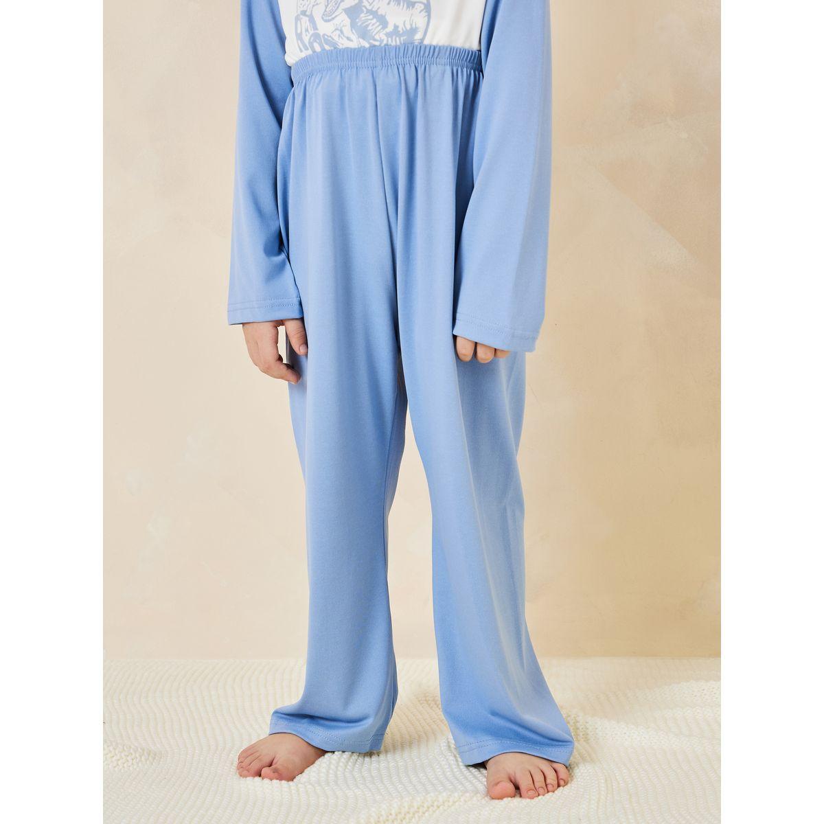 Styli Dinosaur Graphic T-Shirt & Pyjama Set-boys-clothing-nightwear-image-3