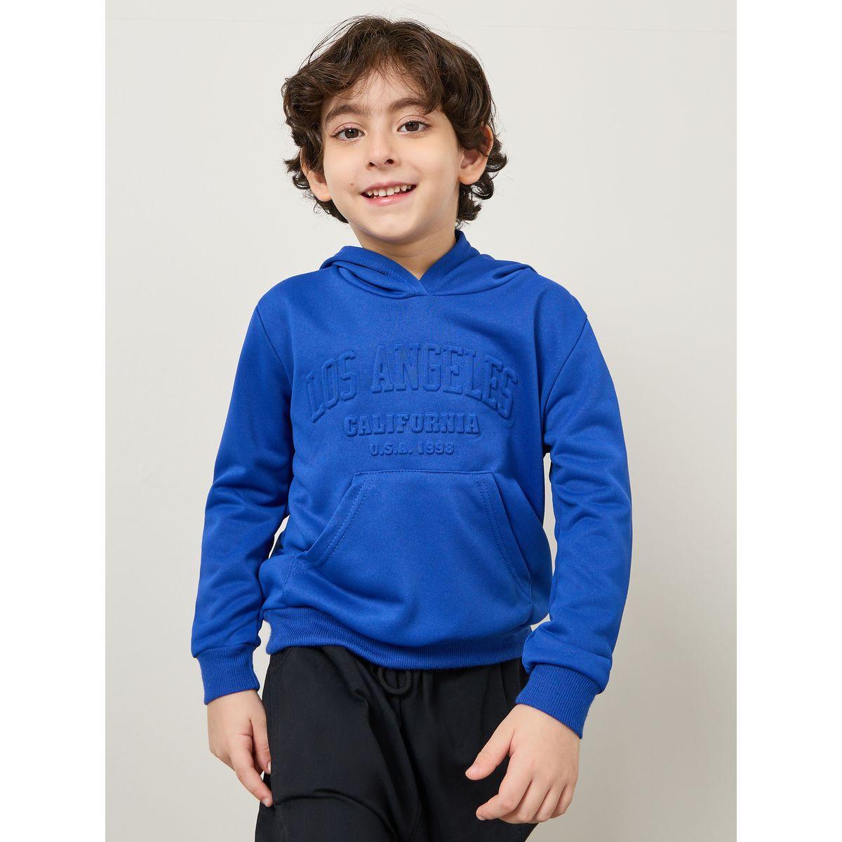Styli Embossed Slogan Front Pocket Hoodie-boys-clothing-winterwear-sweatshirts-image-1