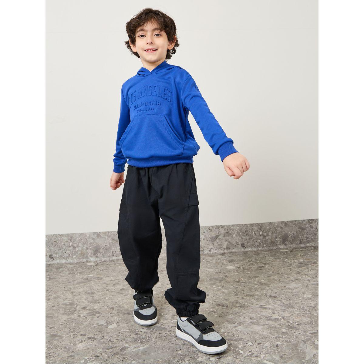 Styli Embossed Slogan Front Pocket Hoodie-boys-clothing-winterwear-sweatshirts-image-2