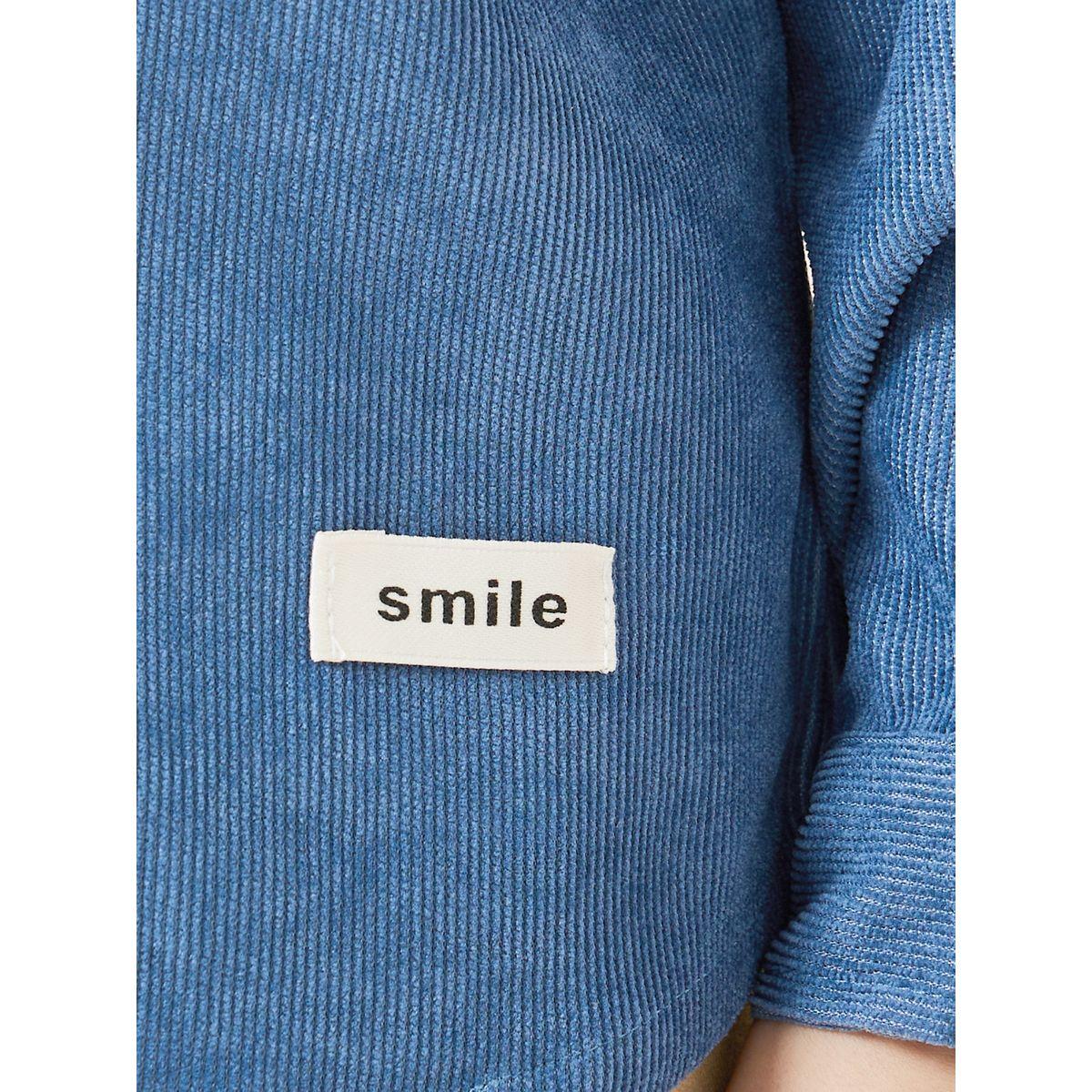 Styli Front Pocket Badge Detail Corduroy Shirt-boys-clothing-shirts-image-3