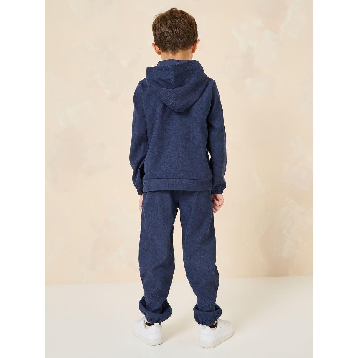 Styli Colorblock Corduroy Hoodie & Jogger Set-boys-clothing-setsandcoords-image-5