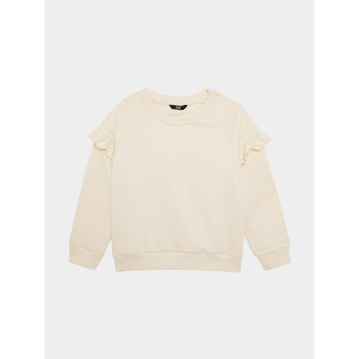 Styli Solid Ruffle Sleeve Sweatshirt-baby-girls-clothing-sweatshirts-image-6