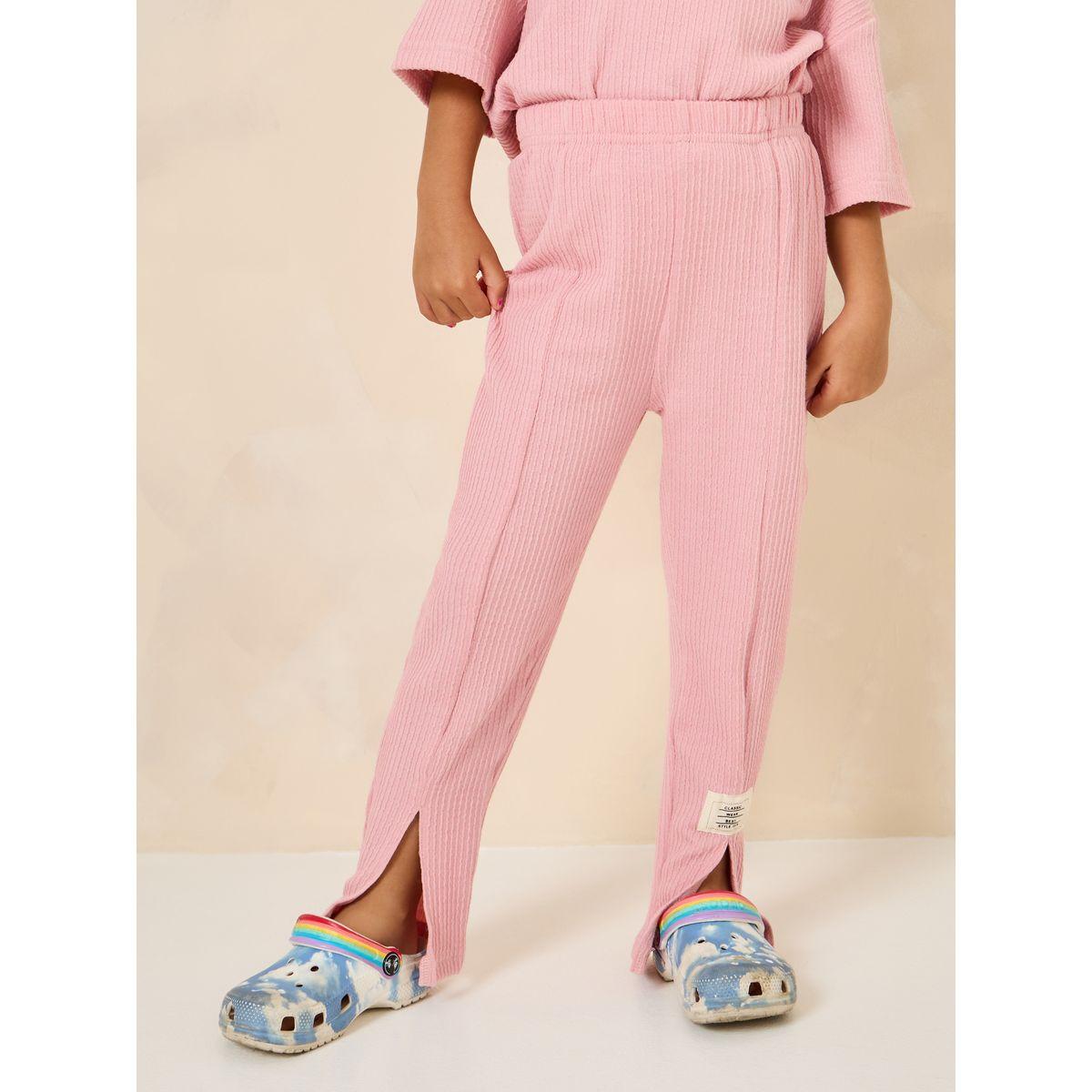 Styli Set of 2 -  Oversized Textured Rib T-Shirt & Pants-girls-clothing-setsandcoords-image-5
