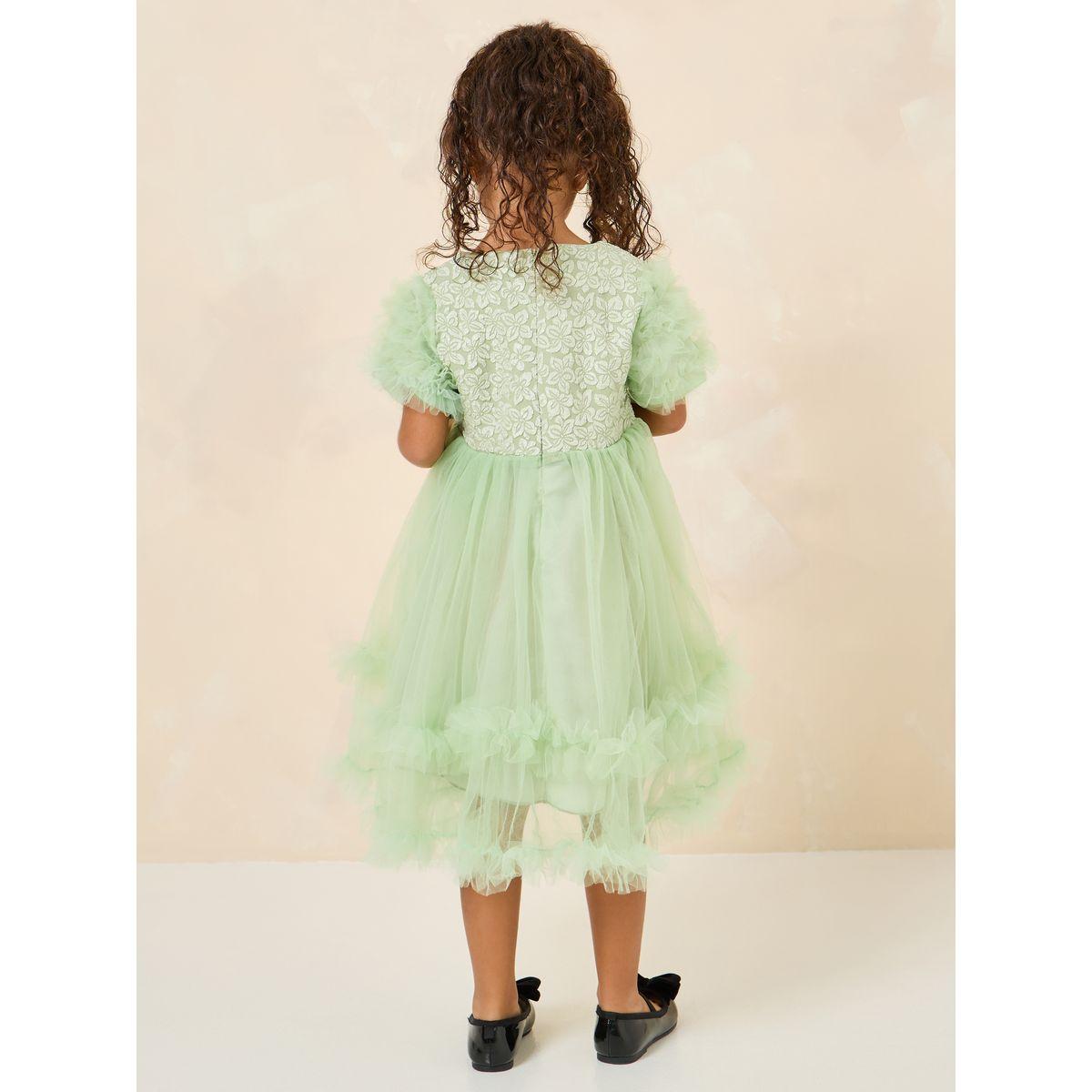 فستان بتفاصيل شبكية واكمام منفوشة-girls-clothing-dressesandjumpsuits-image-5