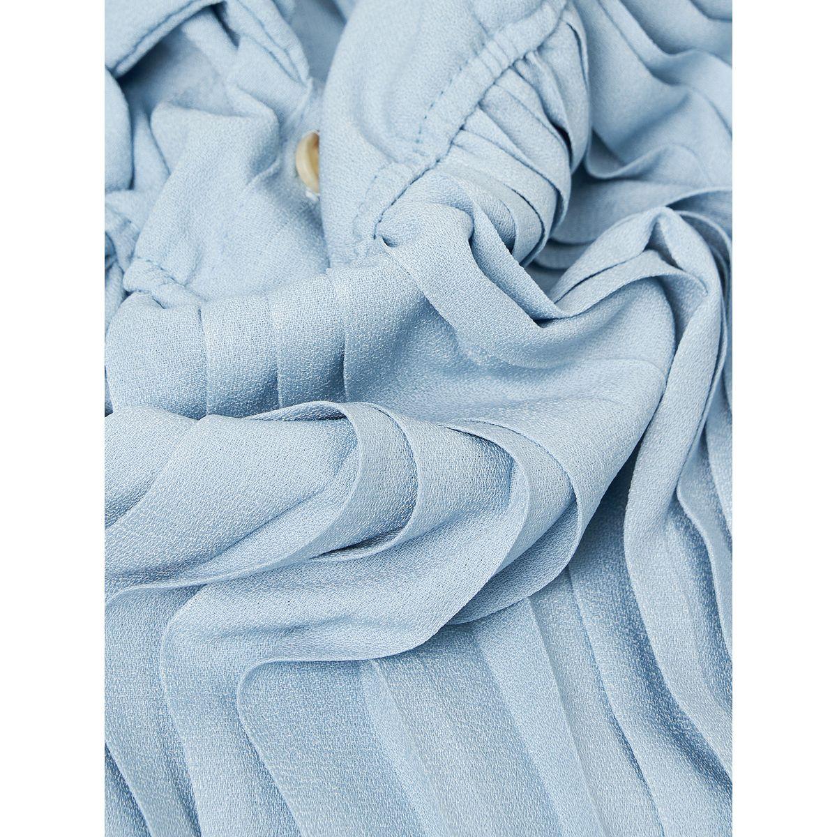 Styli Tie Bow Detail Pleated Hem Dress-girls-clothing-dressesandjumpsuits-image-6