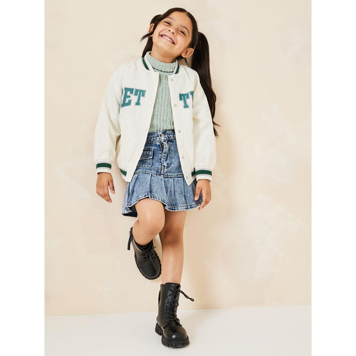 Styli Slogan Print Bomber Jacket-girls-clothing-jacketsandcoats-image-2