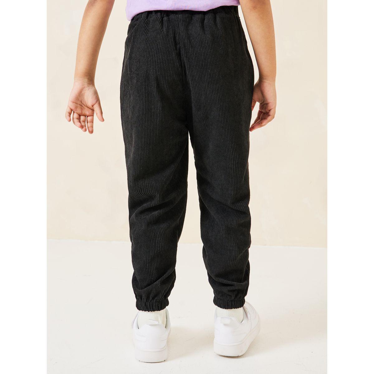 Styli Solid Corduroy Jogger-girls-clothing-bottoms-joggersandtrackpants-image-4