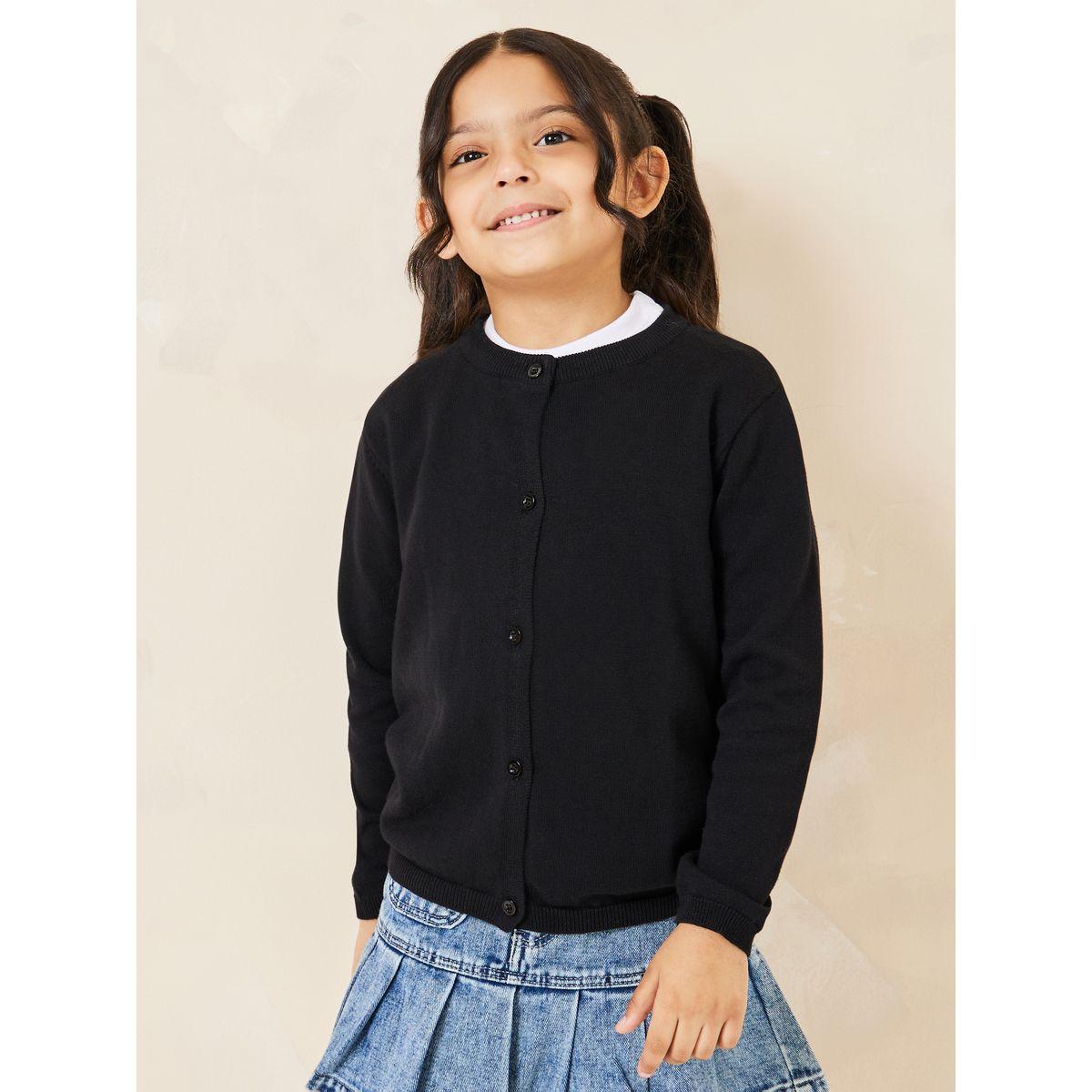 كارديجان سادة بياقة دائرية-girls-clothing-winterwear-jumpersandcardigans-image-4
