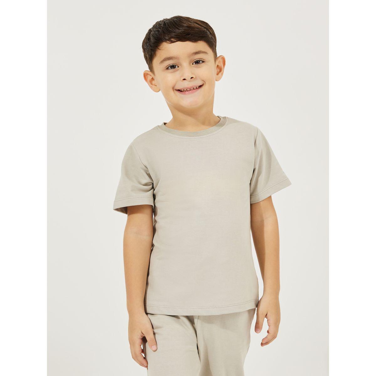 Styli Solid T-Shirt & Joggers Set-boys-clothing-setsandcoords-image-2