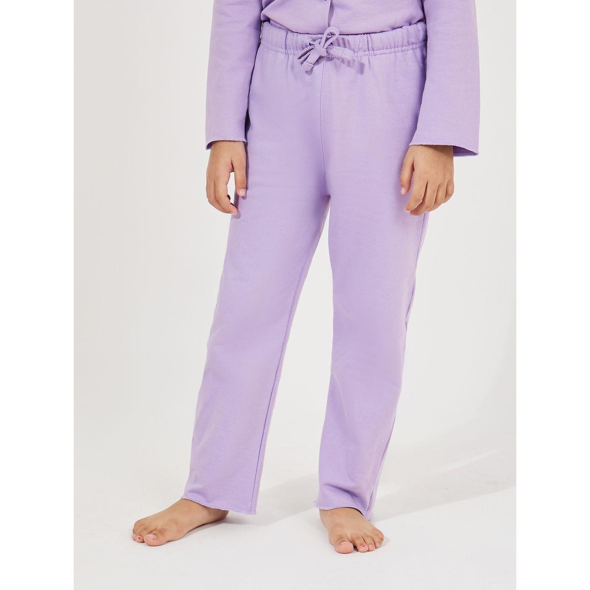 مجموعة من بنطال بيجاما مع بلوزة بياقة وأزرار غلق-girls-clothing-nightwear-image-1