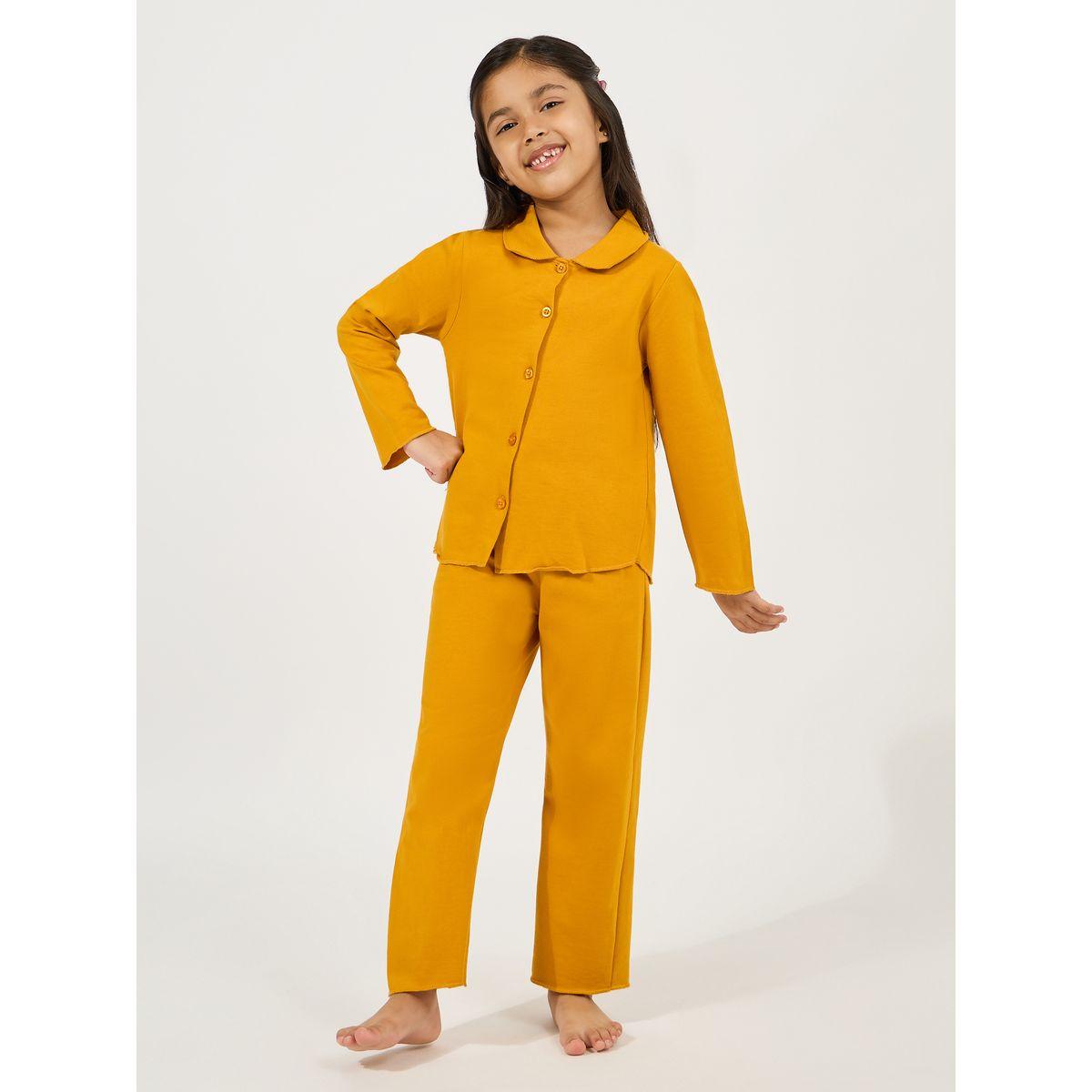 Styli Collared Button Down Shirt & Pyjama Set-girls-clothing-nightwear-image-14