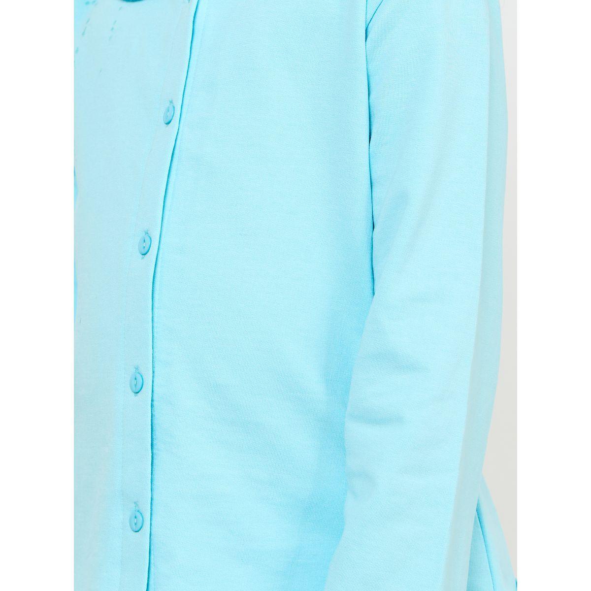Styli Peter Pan Collar Long Sleeve Shirt & Pyjama Set-girls-clothing-nightwear-image-3