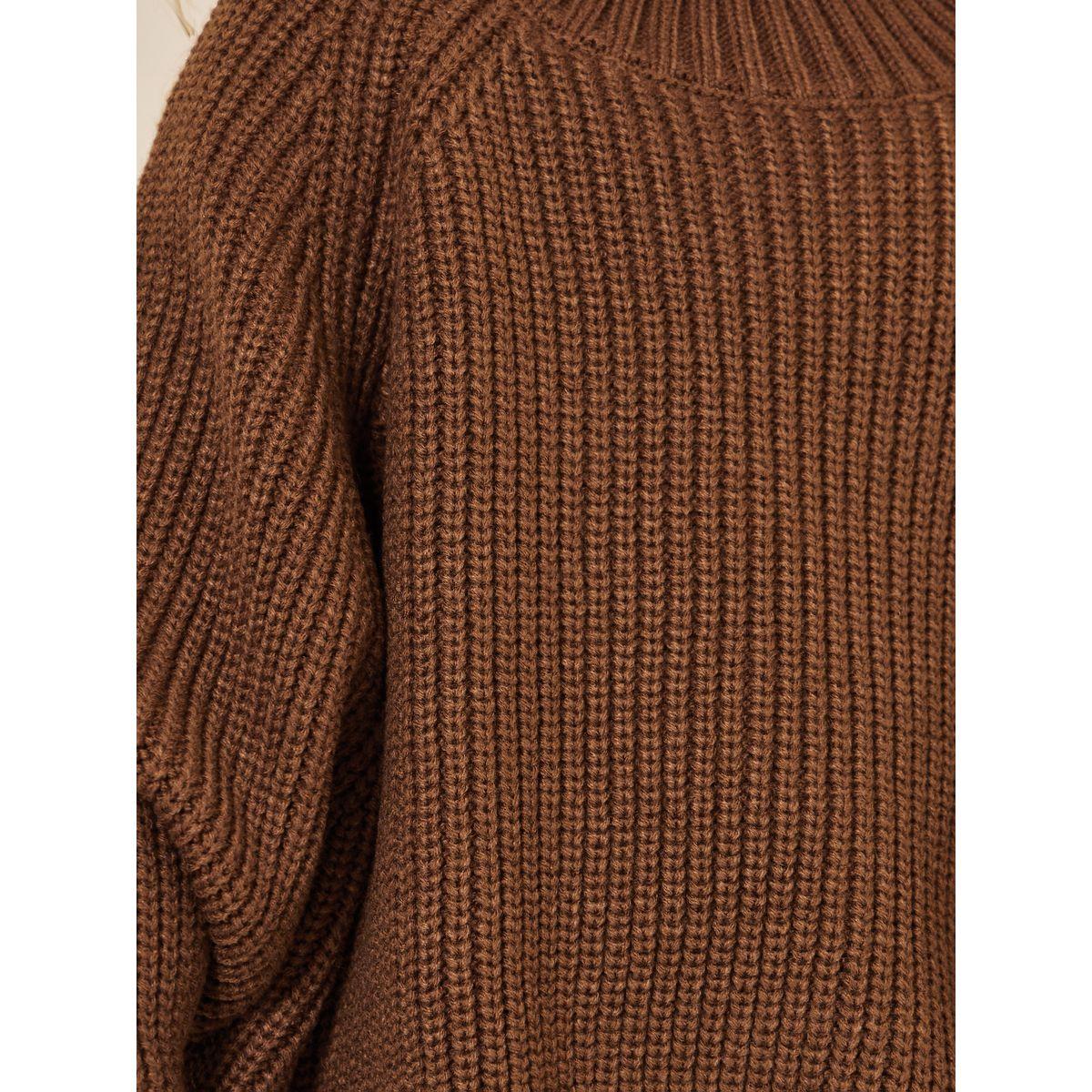 Styli High Neck Textured Knit Sweater-girls-clothing-winterwear-jumpersandcardigans-image-4