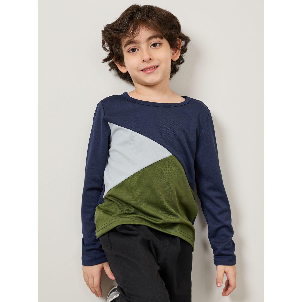 Styli Colorblock Round Neck T-Shirt-boys-clothing-tshirtsandpolos-image-1