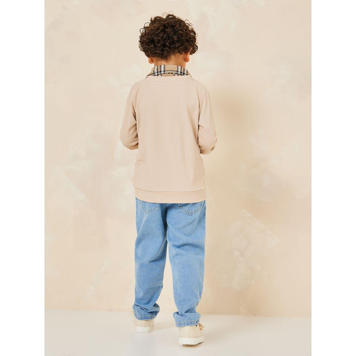 مجموعة من 3 ( جينز + سويتر + قميص )-boys-clothing-setsandcoords-image-6