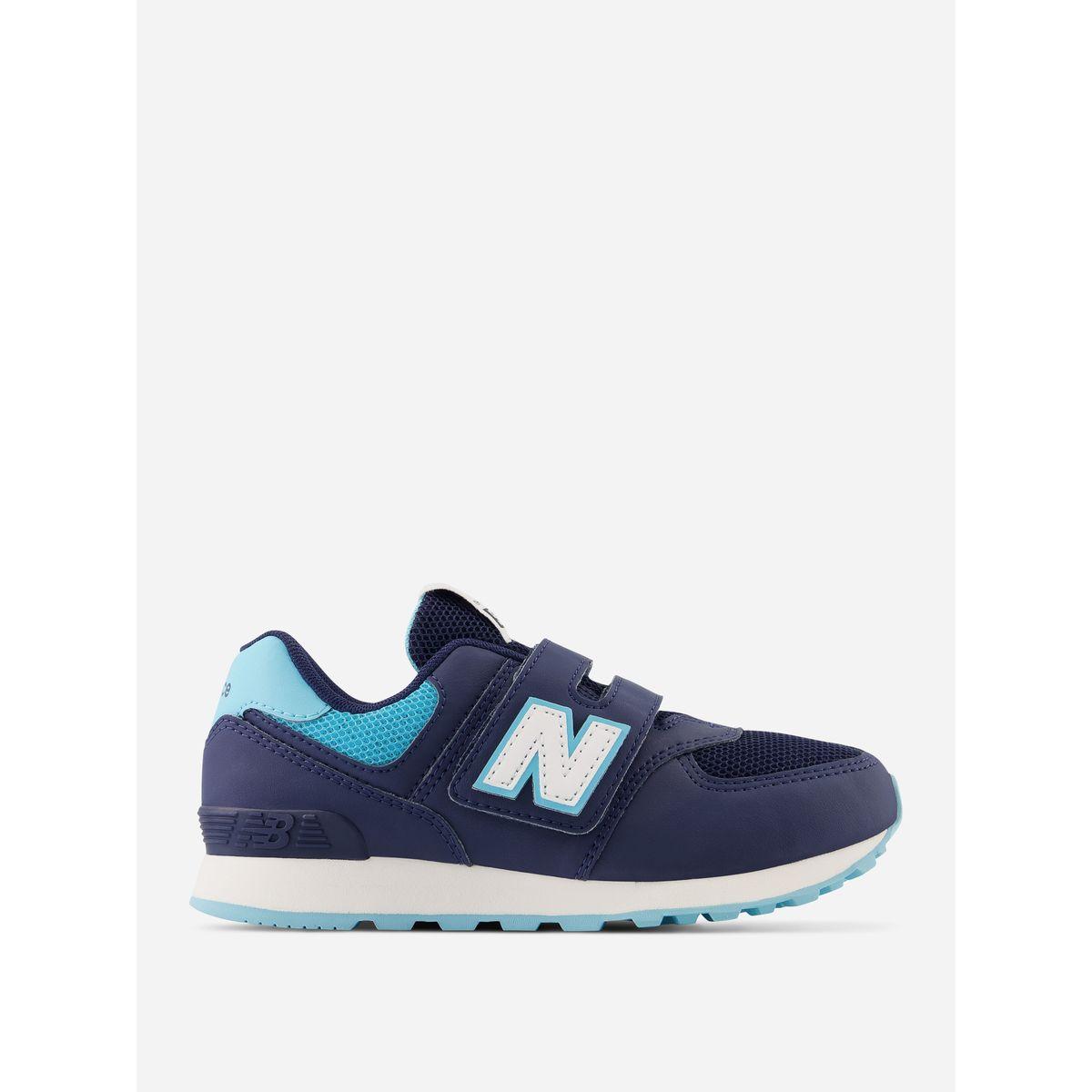 New Balance Contrast Detail Sneakers with Hook and Loop Closure-girls-shoes-sneakers-image-1