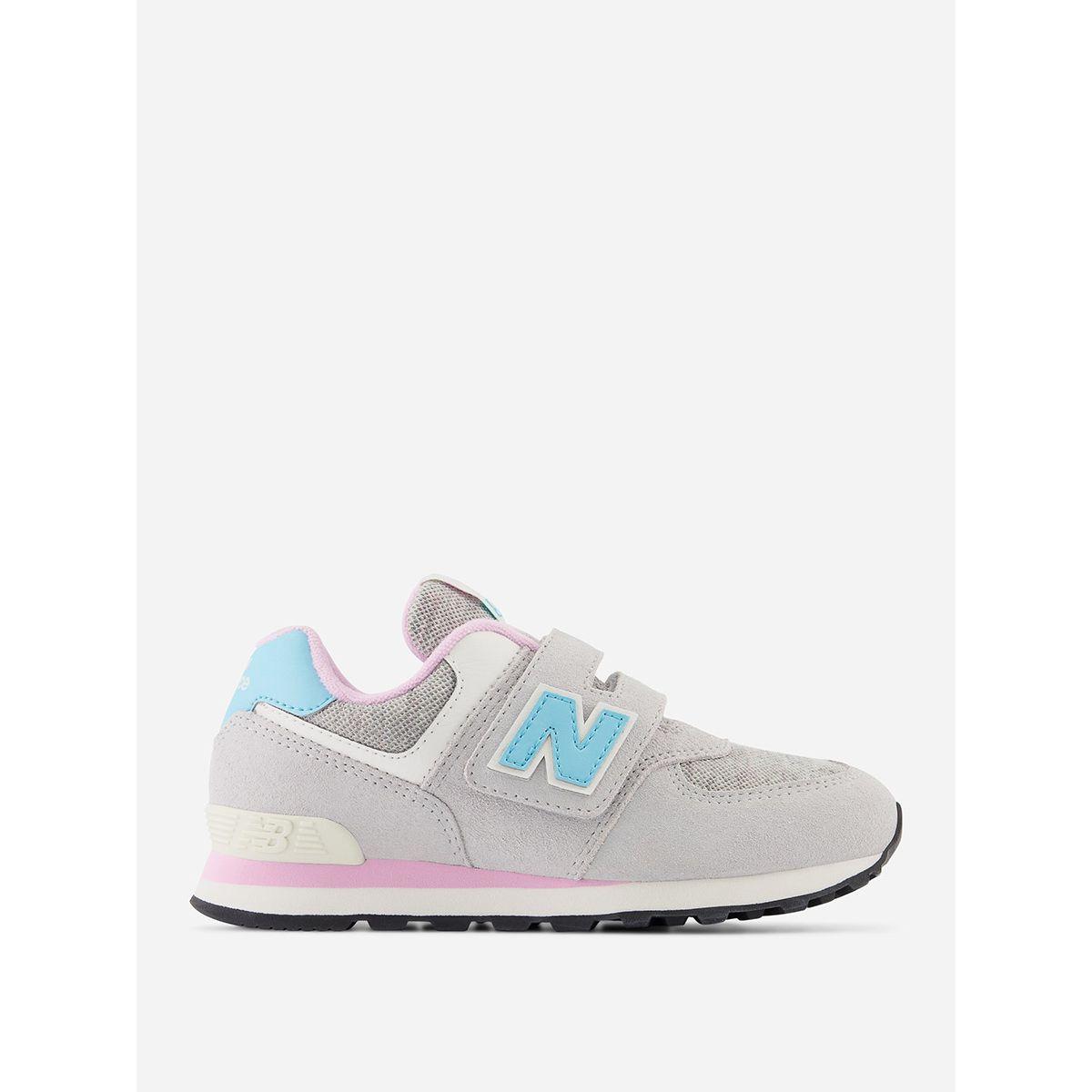 New Balance Colorblock Sneakers with Hook and Loop Closure-girls-shoes-sneakers-image-1