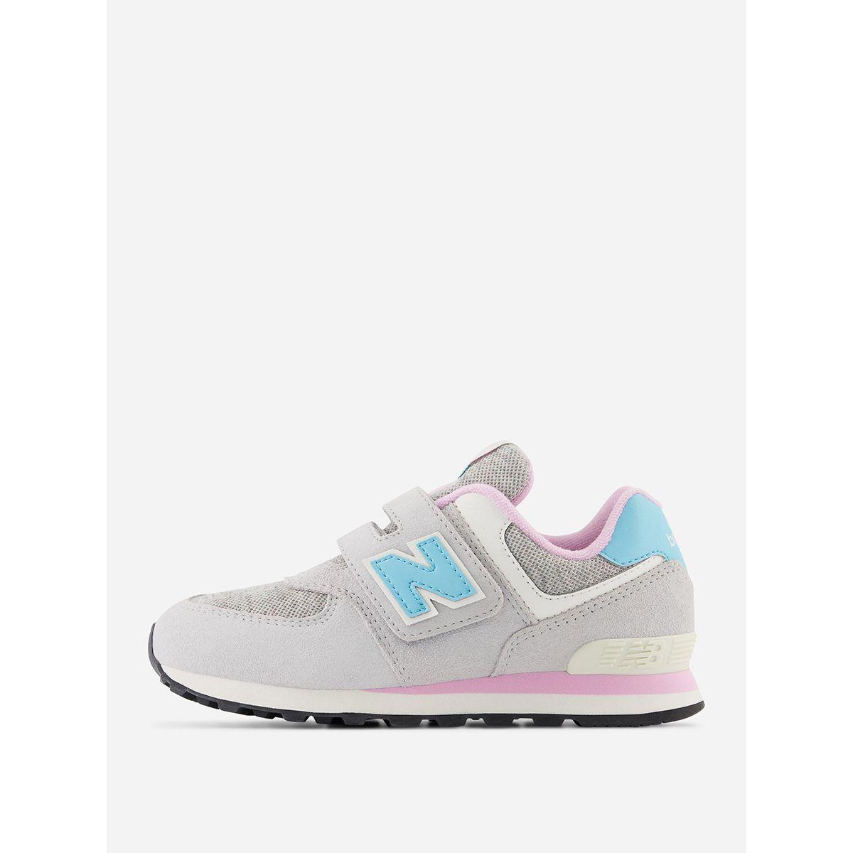 New Balance Colorblock Sneakers with Hook and Loop Closure-girls-shoes-sneakers-image-2