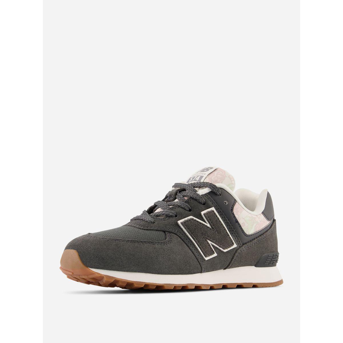 New Balance Solid Lace Up Sneakers-girls-shoes-sneakers-image-3