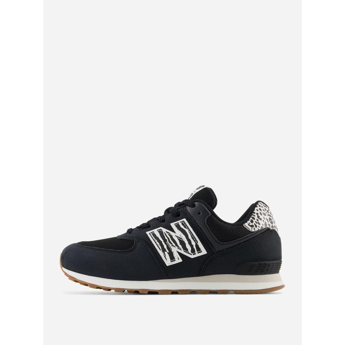 New Balance Contrast Animal Print Lace Up Sneaker-girls-shoes-sneakers-image-2