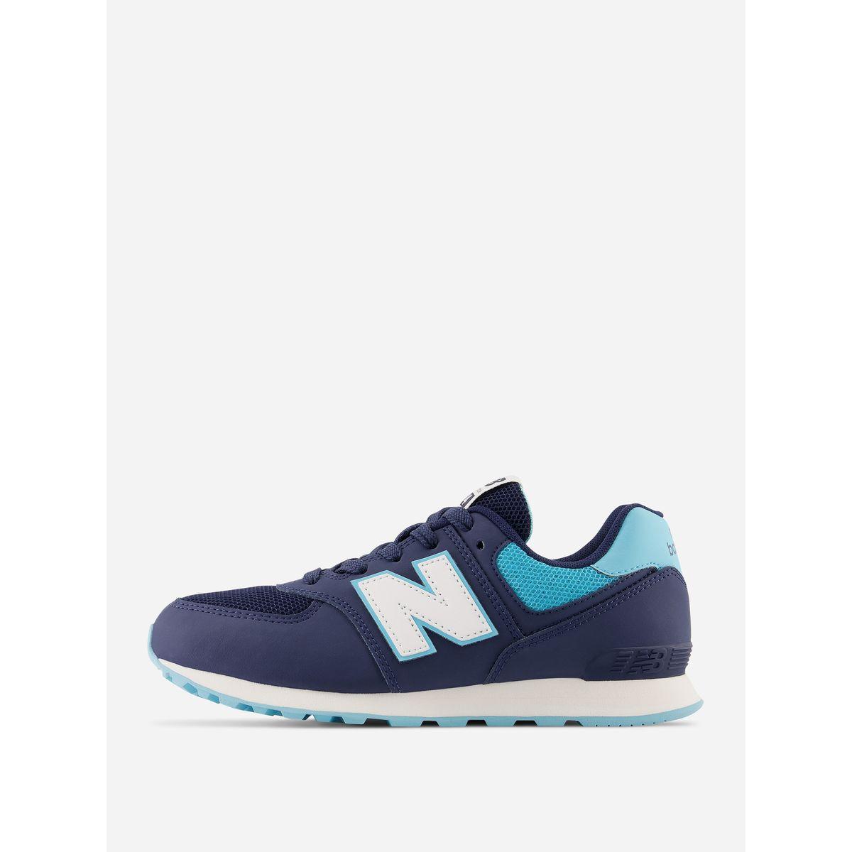 New Balance Contrast Logo Lace Up Sneakers-girls-shoes-sneakers-image-2