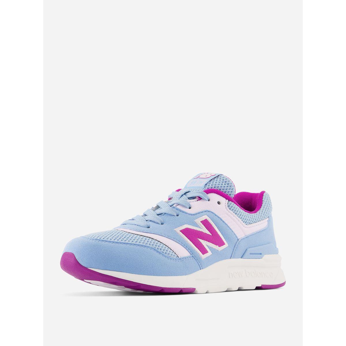New Balance Contrast Detail Lace Up Sneakers-girls-shoes-sneakers-image-3