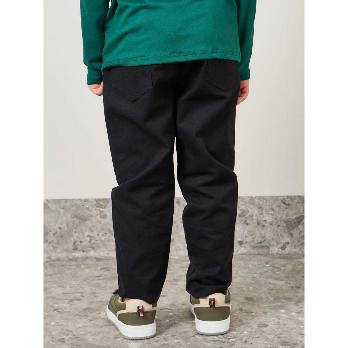 بنطال سادة بخصر مطاطي-boys-clothing-bottoms-trousers-image-4