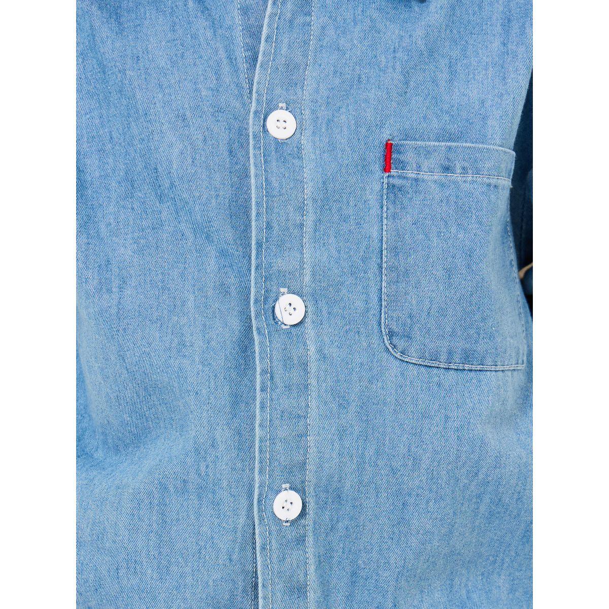 Styli Patch Pocket Detail Denim Shirt-boys-clothing-shirts-image-3