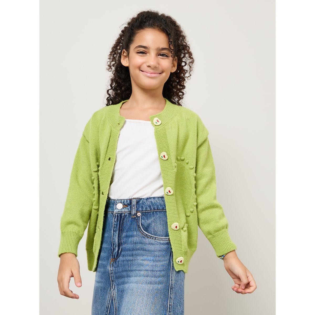 كارديجان بأزرار غلق بنمط قلب-girls-clothing-winterwear-jumpersandcardigans-image-3