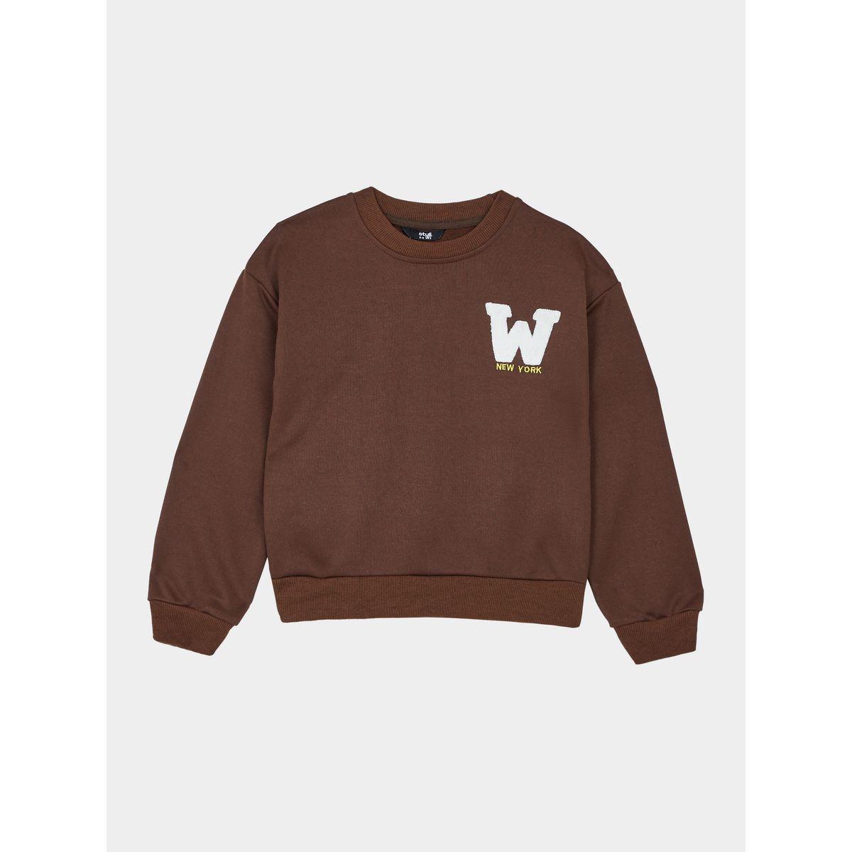 Styli Patch Detail Drop Shoulder Sweatshirt-boys-clothing-winterwear-sweatshirts-image-7