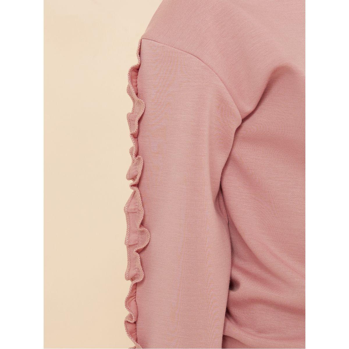 Styli Ruffle Trim Drop Shoulder Sweatshirt-baby-girls-clothing-sweatshirts-image-3