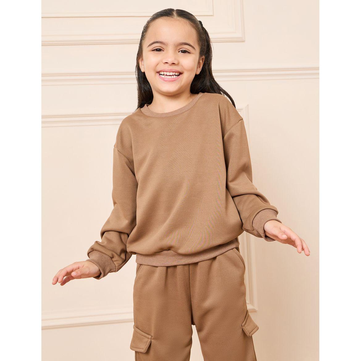 مجموعة من ( سويت شيرت + جوغر )-girls-clothing-setsandcoords-image-3