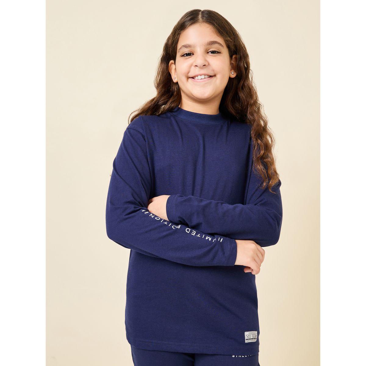 مجموعة من جوغر مع بلوزة بطبعة كتابة-girls-clothing-setsandcoords-image-5