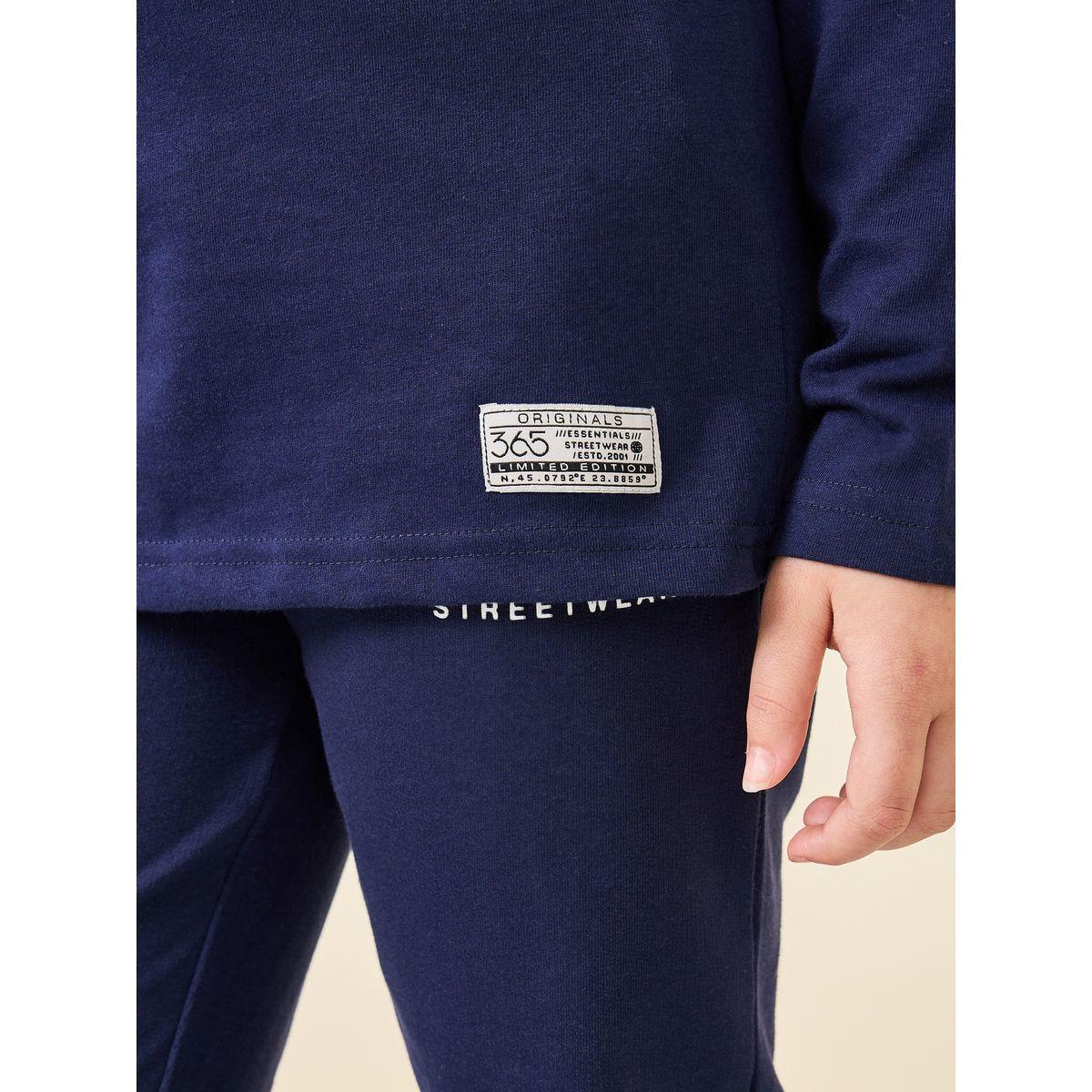 Styli Slogan Print Top & Joggers Set-girls-clothing-setsandcoords-image-4