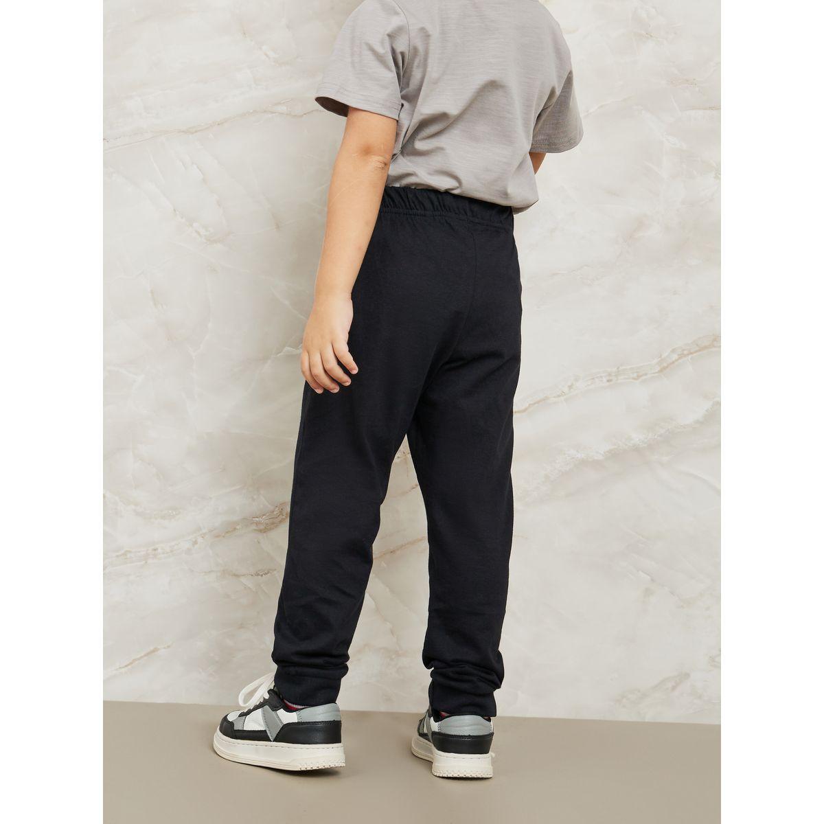 Styli Solid Joggers with Drawstring-boys-clothing-bottoms-joggersandtrackpants-image-4