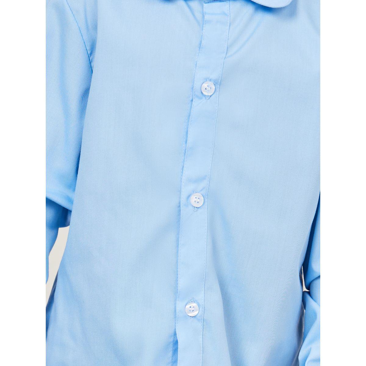 Styli Solid Longline Shirt with Buttons-girls-clothing-blousesandshirts-image-3