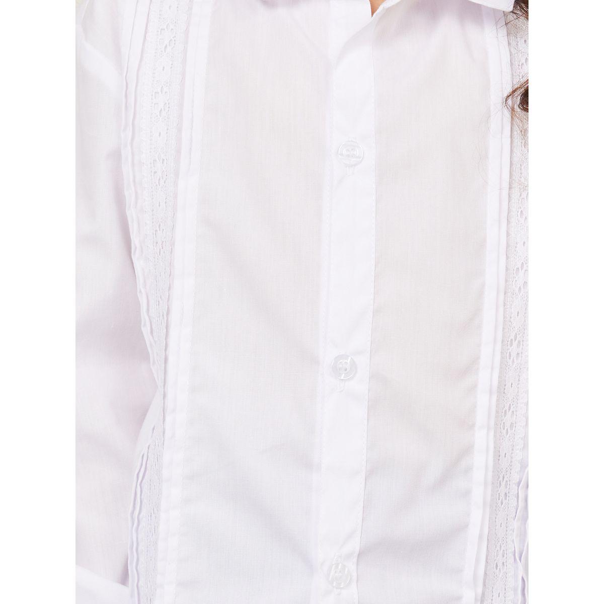 Styli Lace Trim Longline Shirt-girls-clothing-blousesandshirts-image-3