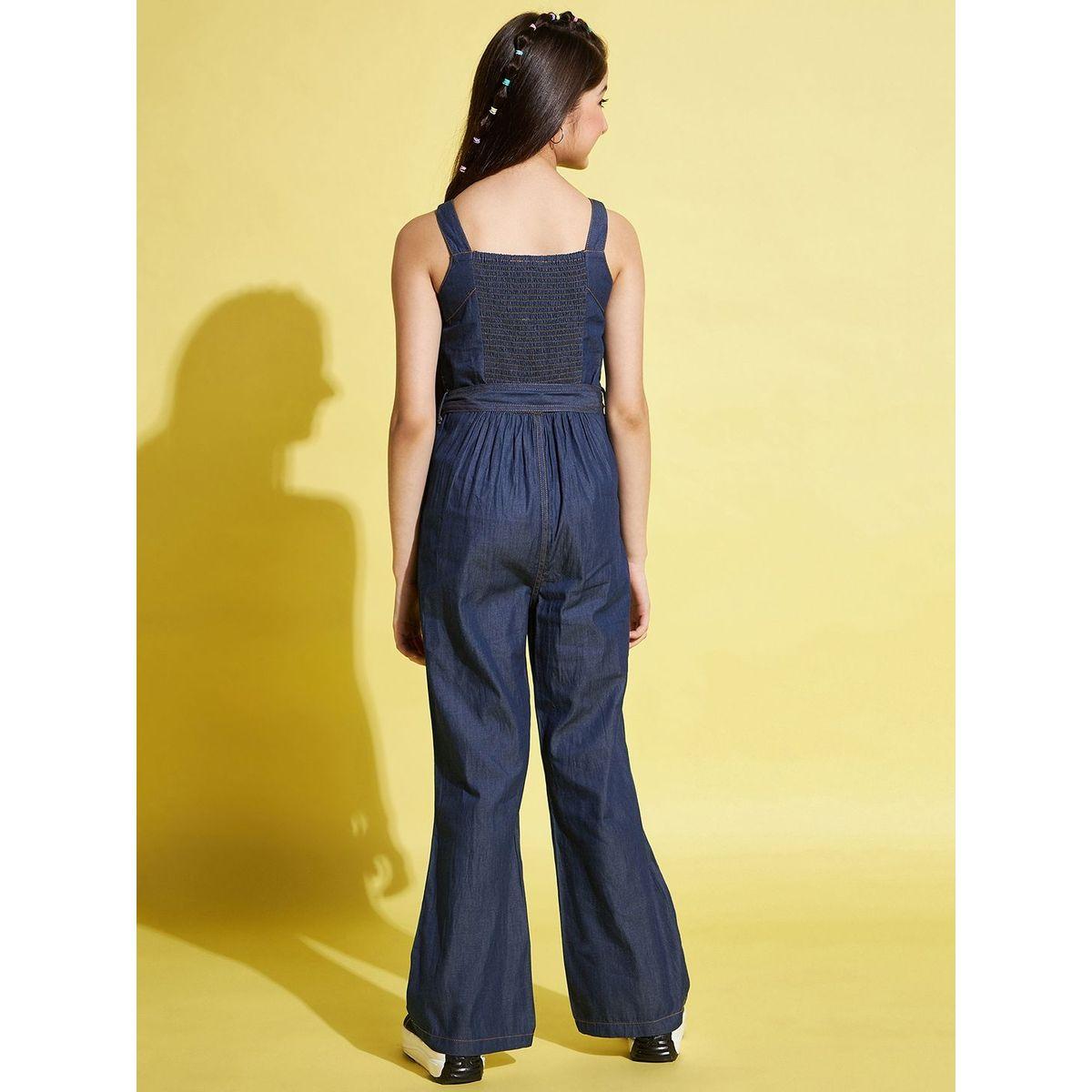 جمبسوت دنيم بأرجل مستقيمة ستايلو بَج × ستايلي-girls-clothing-rompers-image-5